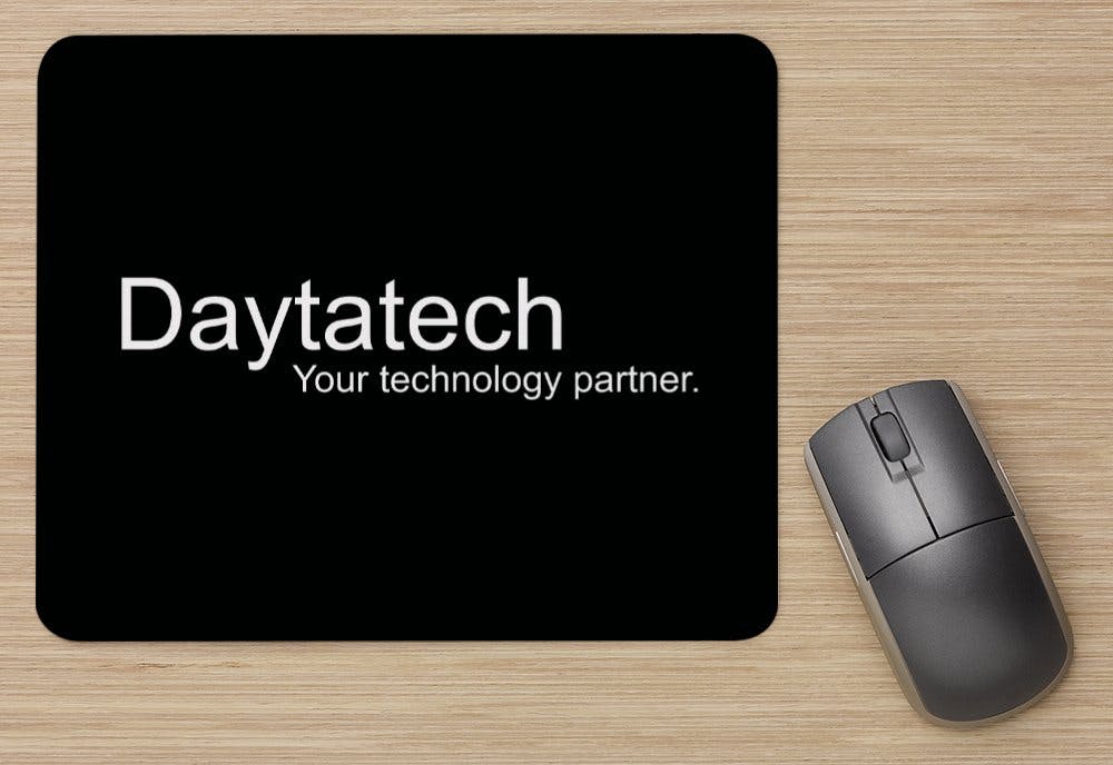 Custom mouse pad with Daytatech logo